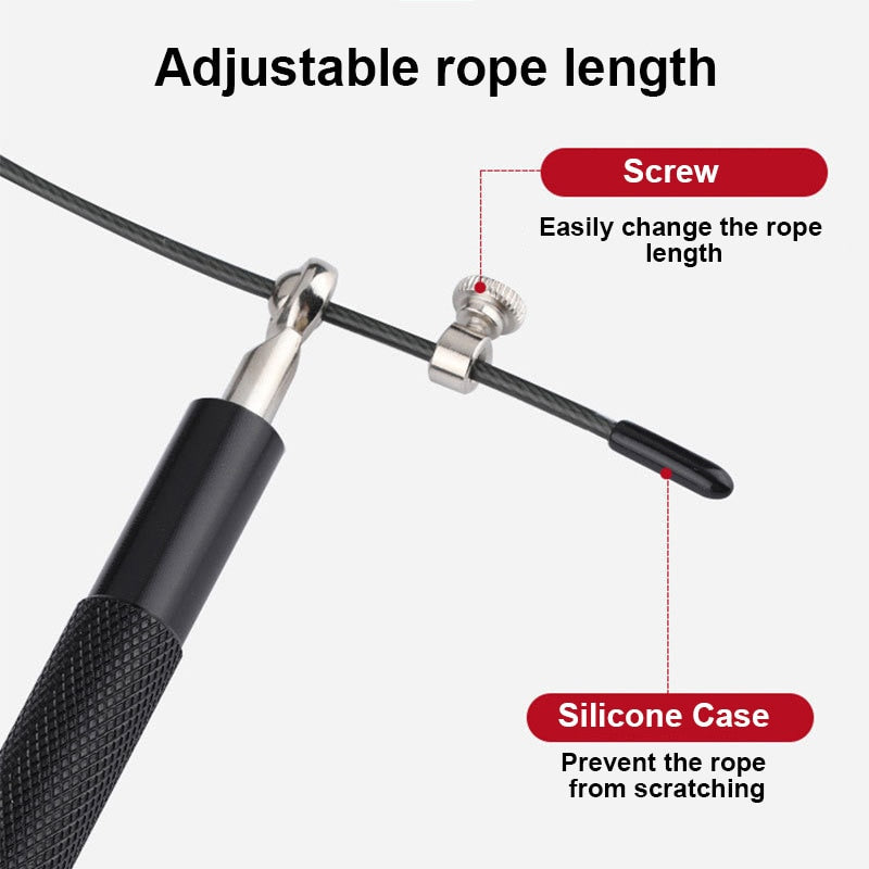 Adult Steel Wire Aggravated Racing Skipping Rope Mein Shop