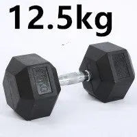 Fitness Hexagonal Rubberized Fixed Dumbbell Mein Shop