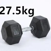 Fitness Hexagonal Rubberized Fixed Dumbbell Mein Shop