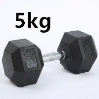 Fitness Hexagonal Rubberized Fixed Dumbbell Mein Shop