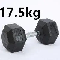 Fitness Hexagonal Rubberized Fixed Dumbbell Mein Shop