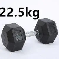 Fitness Hexagonal Rubberized Fixed Dumbbell Mein Shop