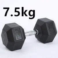 Fitness Hexagonal Rubberized Fixed Dumbbell Mein Shop