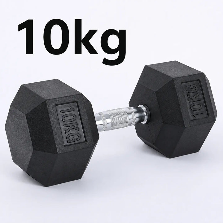 Rubber Hex Kurzhantel: 5–30 kg für Krafttraining